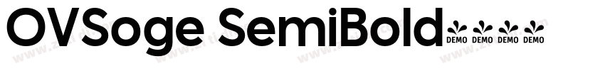 OVSoge SemiBold字体转换